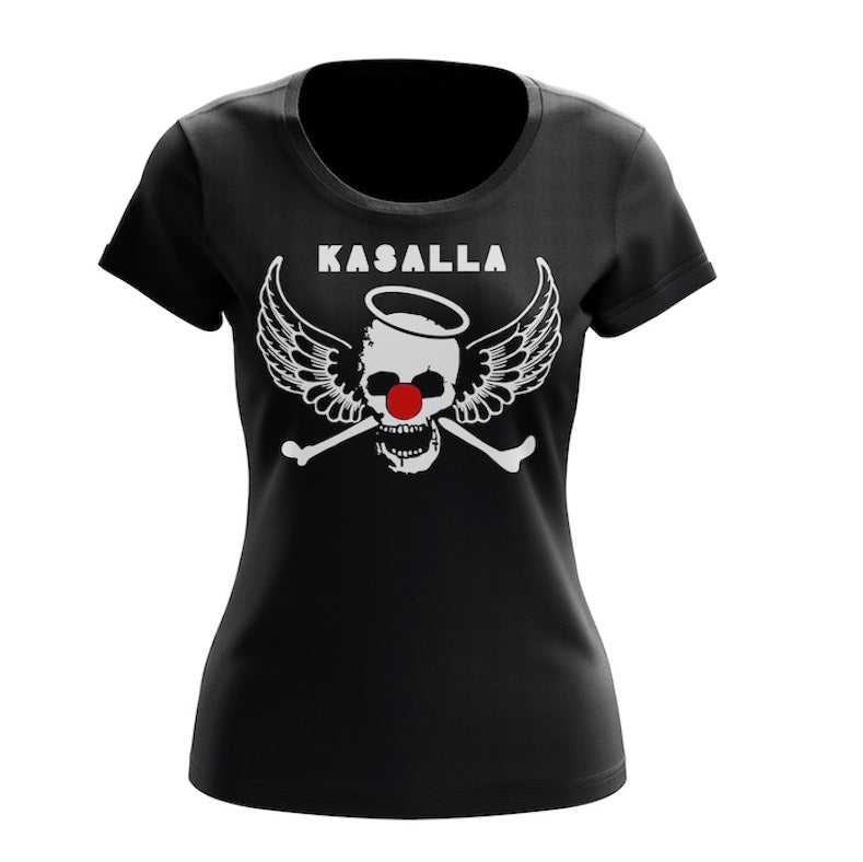 Damen Totenkopf Engel Shirt