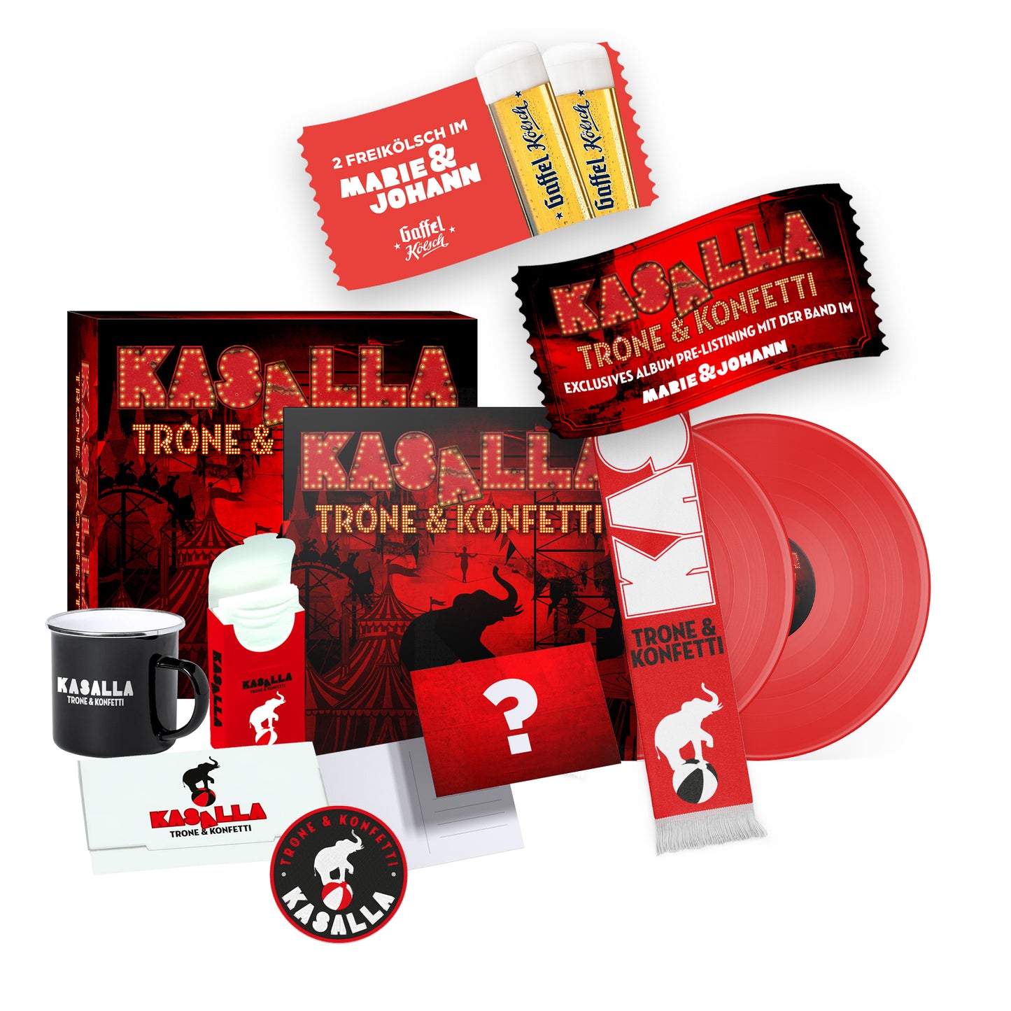 VORBESTELLUNG - Premium Vinyl+CD Box TRONE & KONFETTI (limitiert)