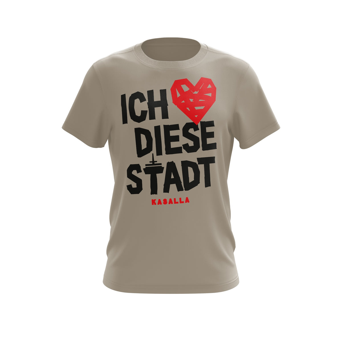 Unisex T-Shirt "Ich liebe diese Stadt" natur