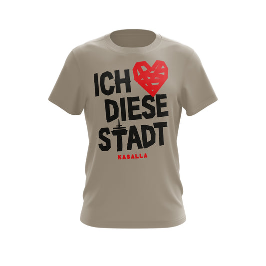 Unisex T-Shirt "Ich liebe diese Stadt" natur