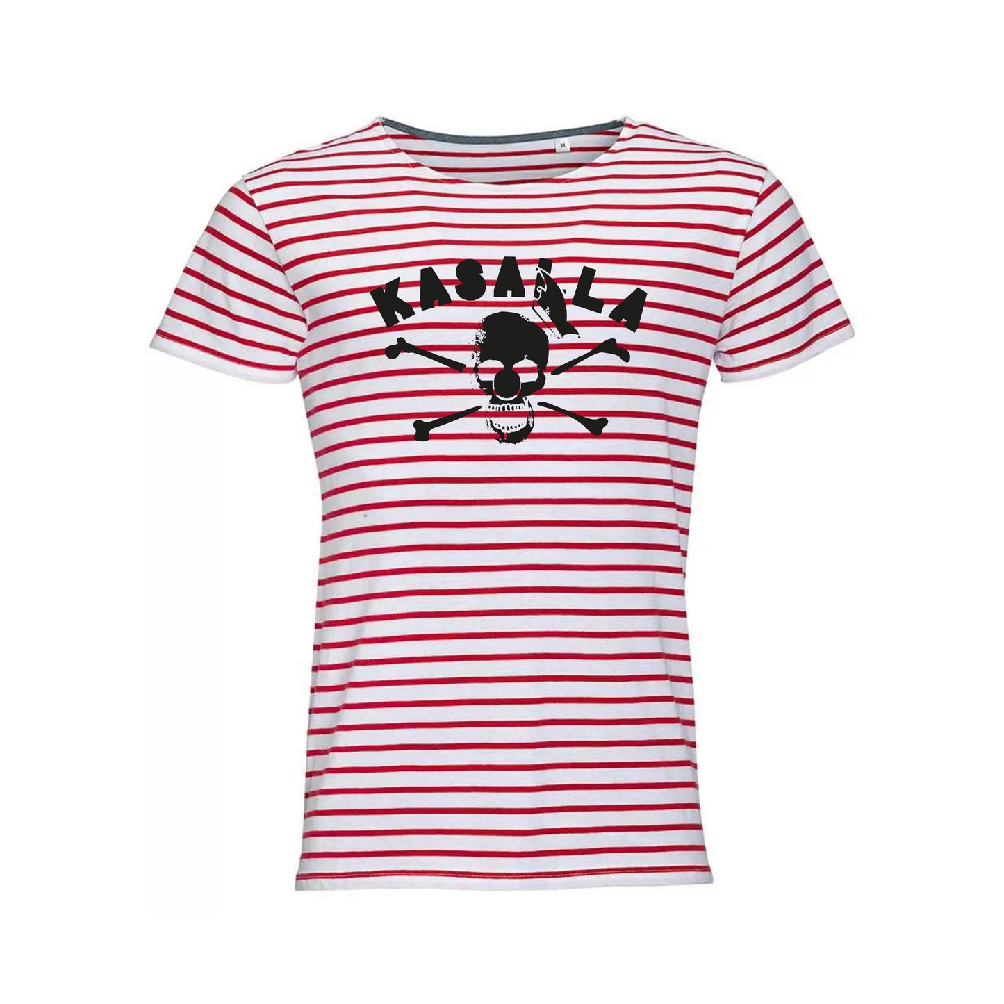 Stripe Totenkopf T-Shirt Damen & Unisex