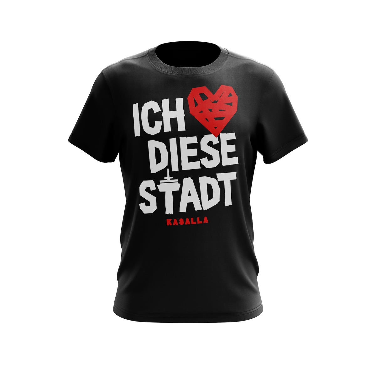 Unisex T-Shirt "Ich liebe diese Stadt" black