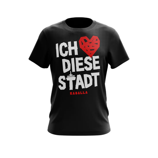 Unisex T-Shirt "Ich liebe diese Stadt" black